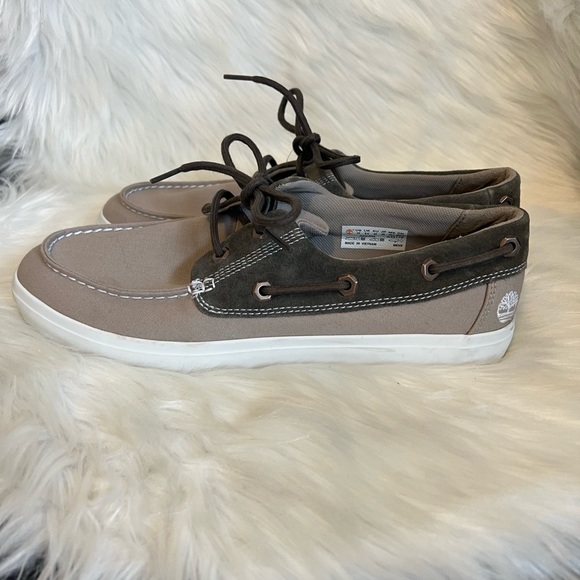 Timberland Canvas Boat Shoes Size 10 New! - Picture 4 of 6